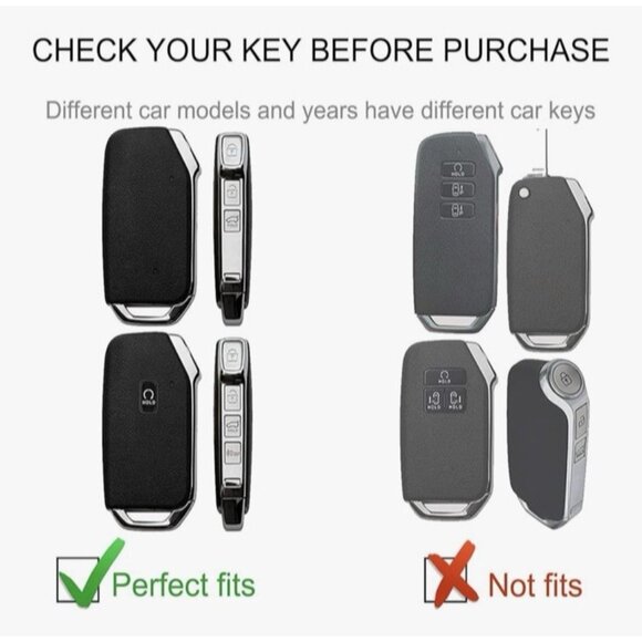 White Car Key Fob Cover with Pearl Keychain Lanyard Cute Modern Car Accessory - Picture 3 of 6